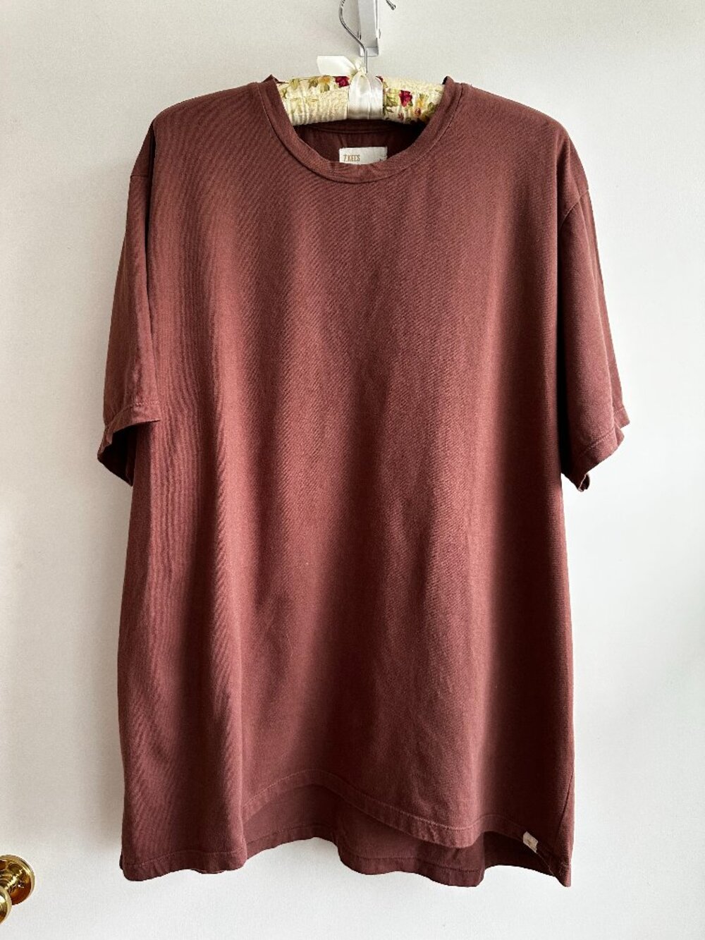 Tkees oversized tee Brown Medium